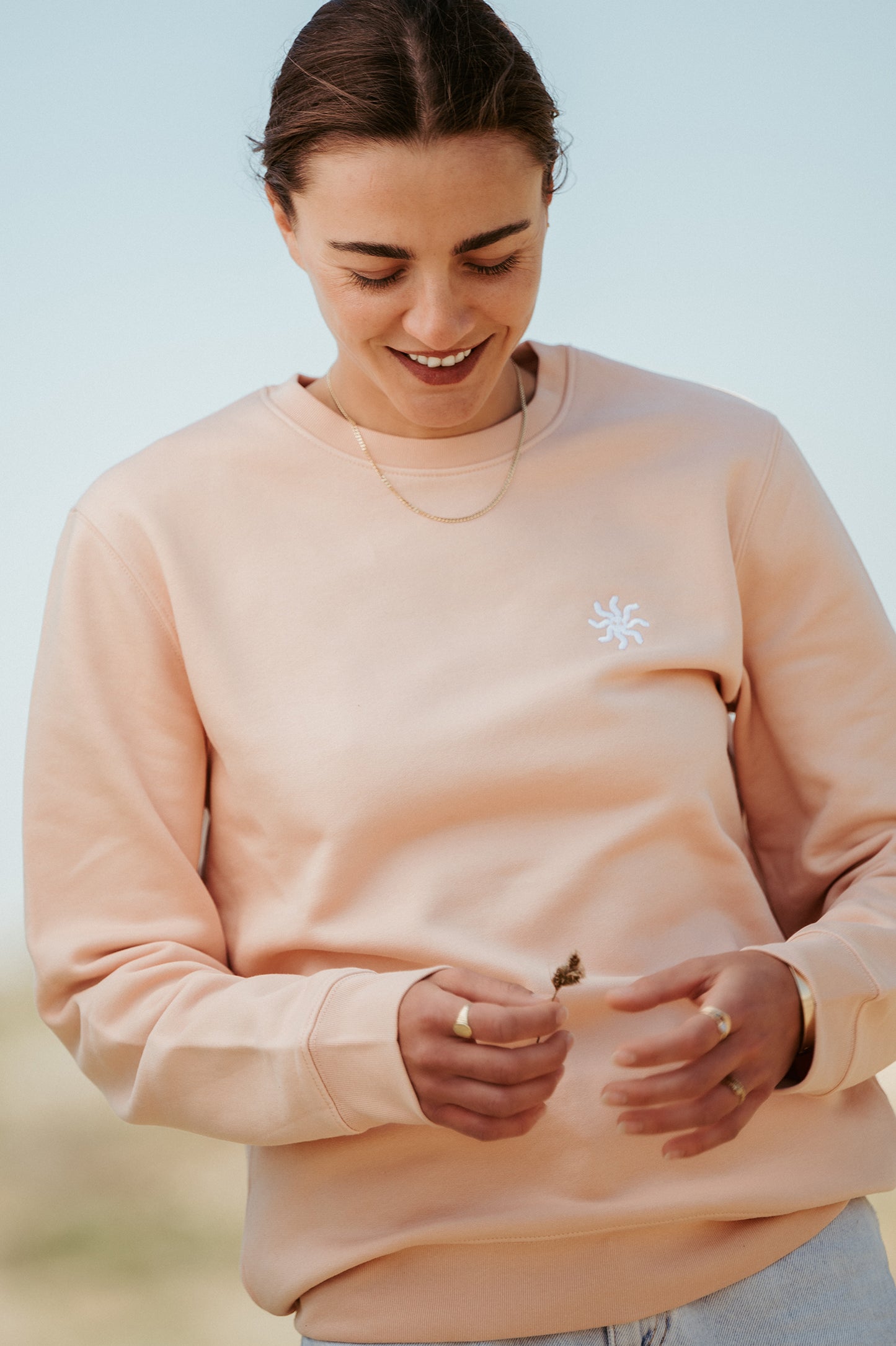 Ostend Beach - Peach Sweater