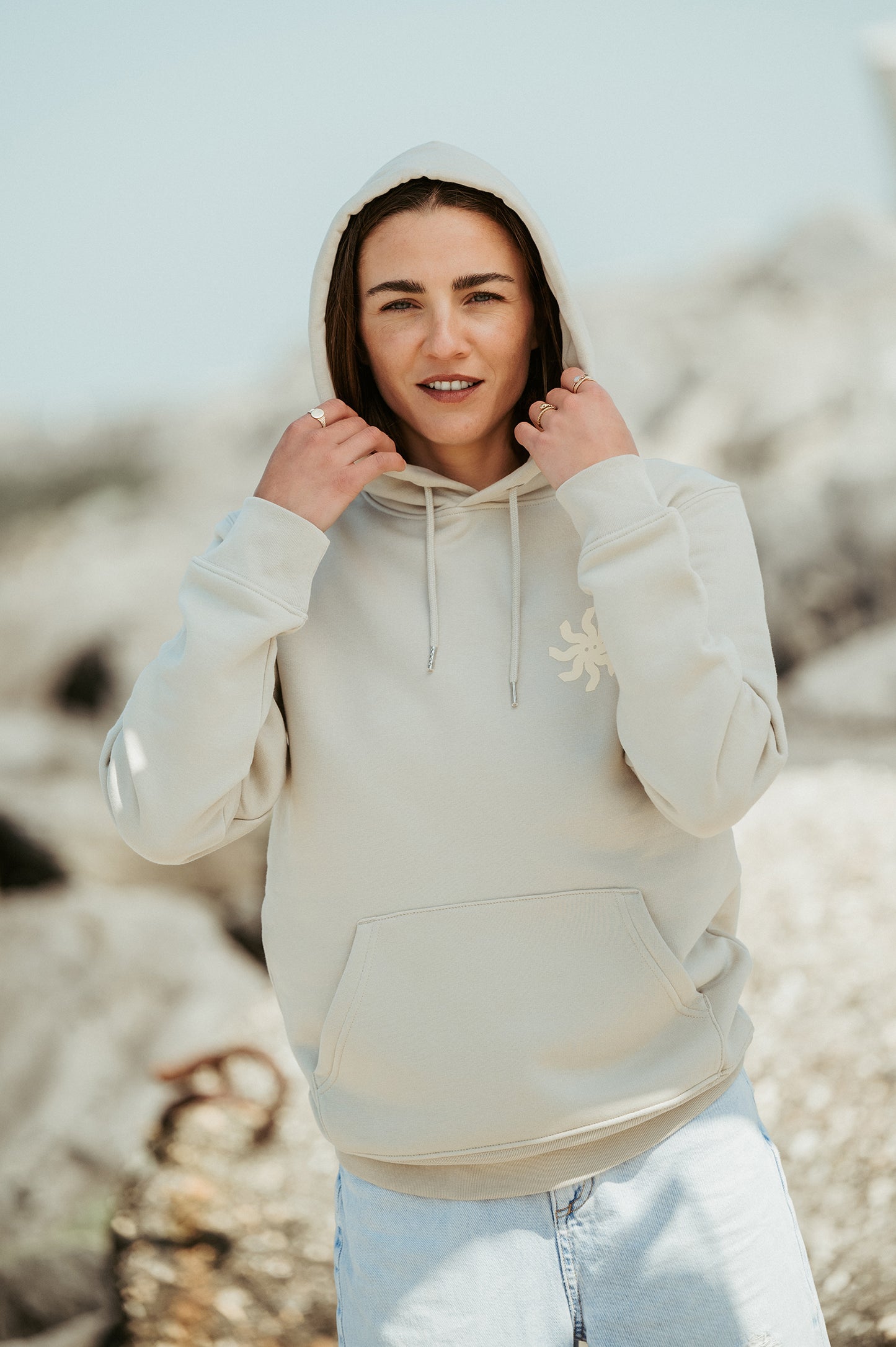 Ostend Beach - Desert Dust Hoodie